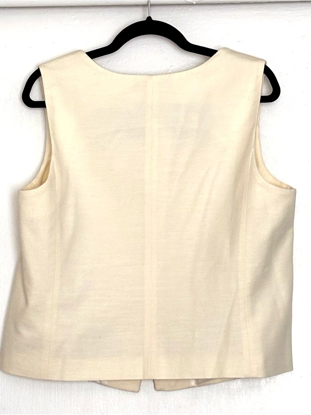 Talbots Textured Cotton Vest Size 16P Petite - Picture 2 of 4
